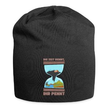 Klimawandel Umweltschutz Naturschutz Geschenk - Jersey-Beanie - Schwarz - Vorne