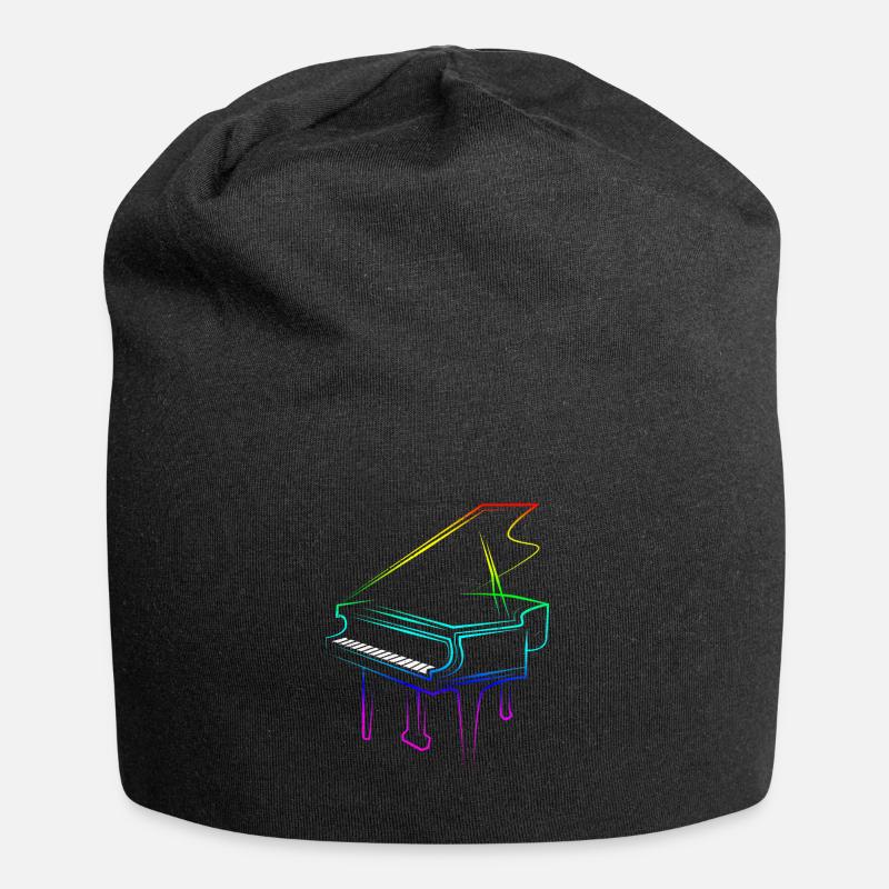 Piano - Bonnet en jersey - noir