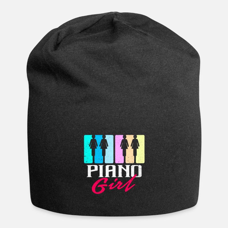 Piano - Bonnet en jersey - noir