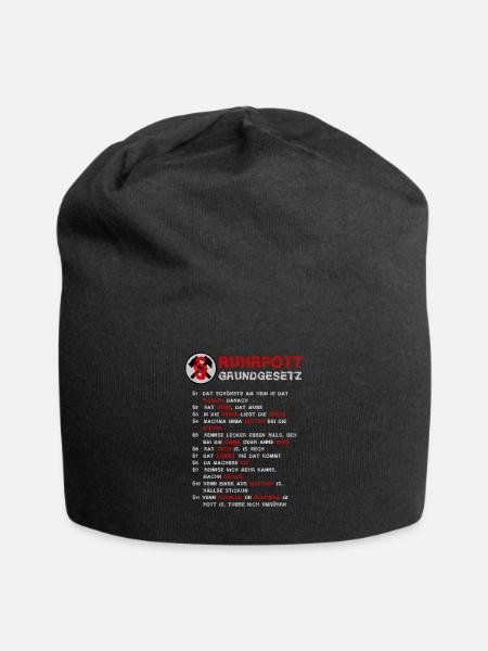 Ruhrpott Grundgesetz - Jersey-Beanie - Schwarz