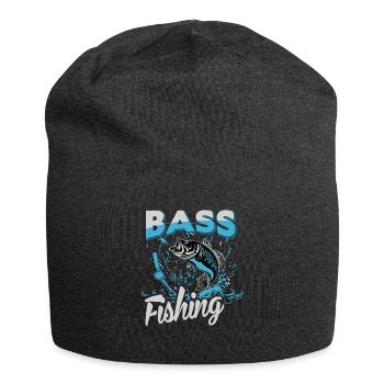Pêche au bar - Bonnet en jersey - charbon - Devant