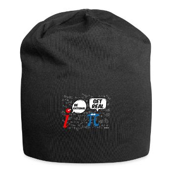 Math T-Shirt Drôle Pi Soyez rationnel - Bonnet en jersey - noir - Devant