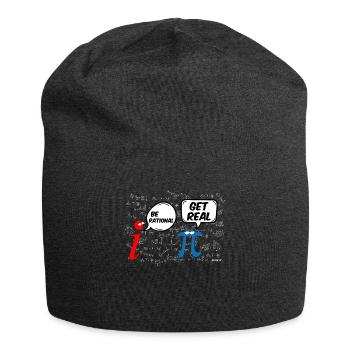 Math T-Shirt Drôle Pi Soyez rationnel - Bonnet en jersey - charbon - Devant