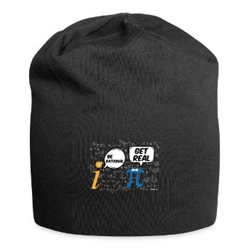 Math T-Shirt Drôle Pi Soyez rationnel - Bonnet en jersey - noir - Devant