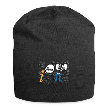 Math T-Shirt Drôle Pi Soyez rationnel - Bonnet en jersey - charbon - Devant