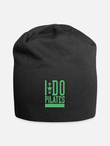 Pilates Pilates Pilates Pilates - Jersey Beanie - black
