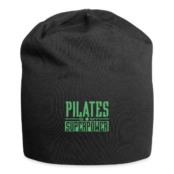 Pilates - Jersey-Beanie - Schwarz - Vorne