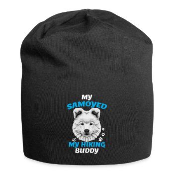 Samojede Samoyed - Bonnet en jersey - noir - Devant