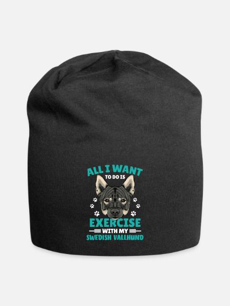 Schwedischer Vallhund Swedish Vallhund - Jersey-Beanie - Schwarz