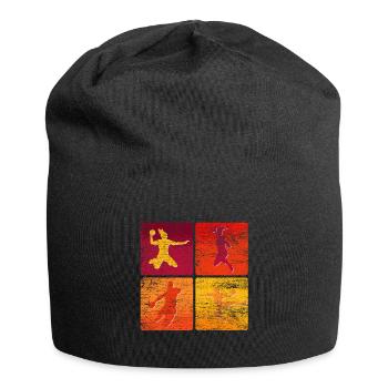Handball Handballmannschaft - Jersey-Beanie - Schwarz - Vorne