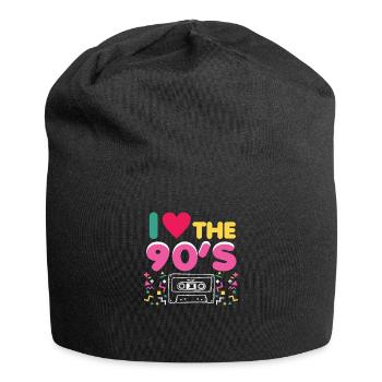 90 Tenue I Love the 90s Retro Oldschool - Bonnet en jersey - noir - Devant