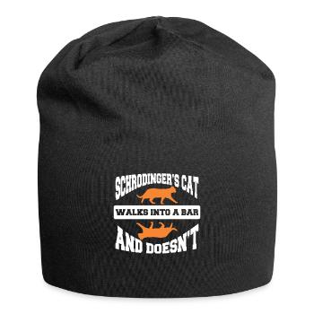 Schrodinger's Cat Walk into bar Tshirt and doesn't - Jersey-Beanie - Schwarz - Vorne