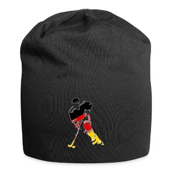 Hockey Player Germany Fanshirt Gift - Jersey Beanie - black - Front