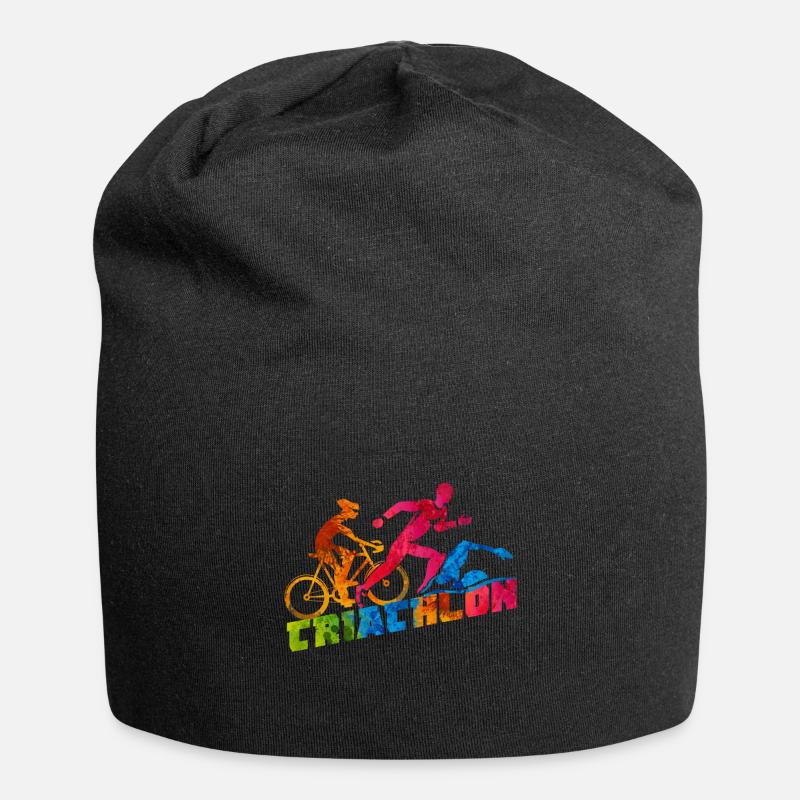 Triathlon Amour - Bonnet en jersey - noir