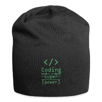 Programmieren Software Programmierer Code Coder - Jersey-Beanie - Schwarz - Vorne