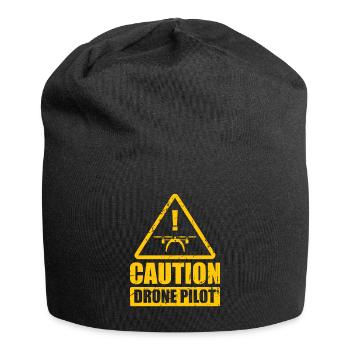 Attention Drone Aircraft Camera - Jersey Beanie - black - Front