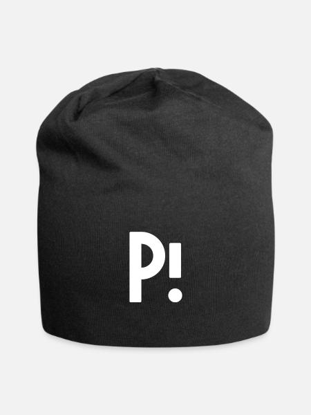 Alphabet Buchstabe P! - Jersey-Beanie - Schwarz