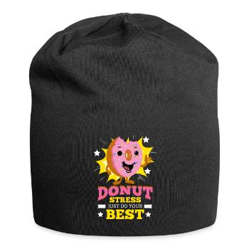 Retraites Phase Don Cadeau Enseignant Donut Stress - Bonnet en jersey - noir - Devant