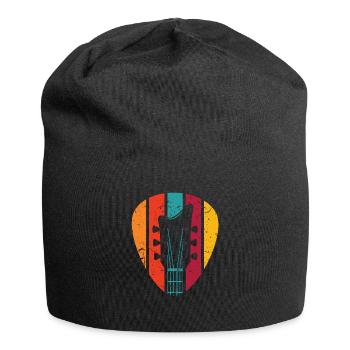 Gitarre - Jersey-Beanie - Schwarz - Vorne