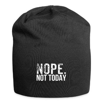 Nope - Jersey-Beanie - Schwarz - Vorne