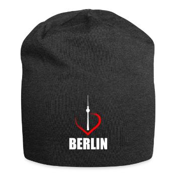 i love berlin ich liebe berlin - Jersey-Beanie - Anthrazit - Vorne