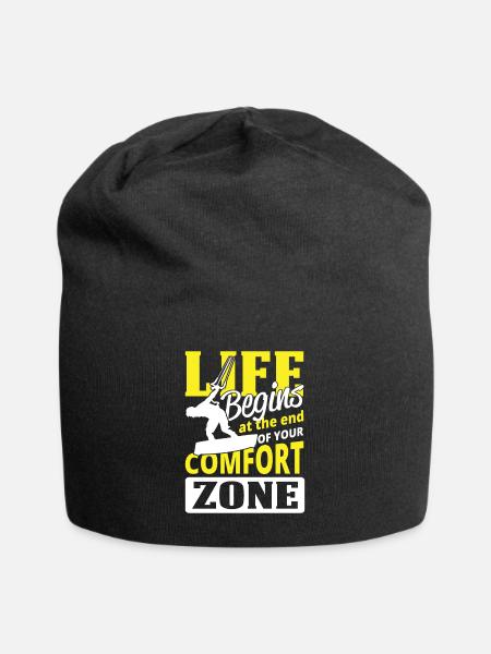 Kitesurfer Comfort Zone Kiten Kiteboard Kiter Kite - Jersey-Beanie - Schwarz
