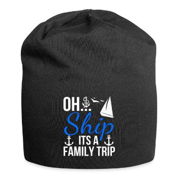 Segeln - Jersey-Beanie - Schwarz - Vorne