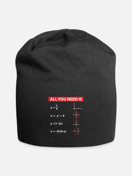 Mathe Algebra Mathematik Lehrer Geschenkidee - Jersey-Beanie - Schwarz