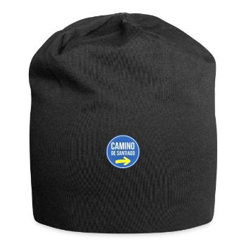Pilgerweg Camino Pilgerzeit De Santiago - Jersey-Beanie - Schwarz - Vorne