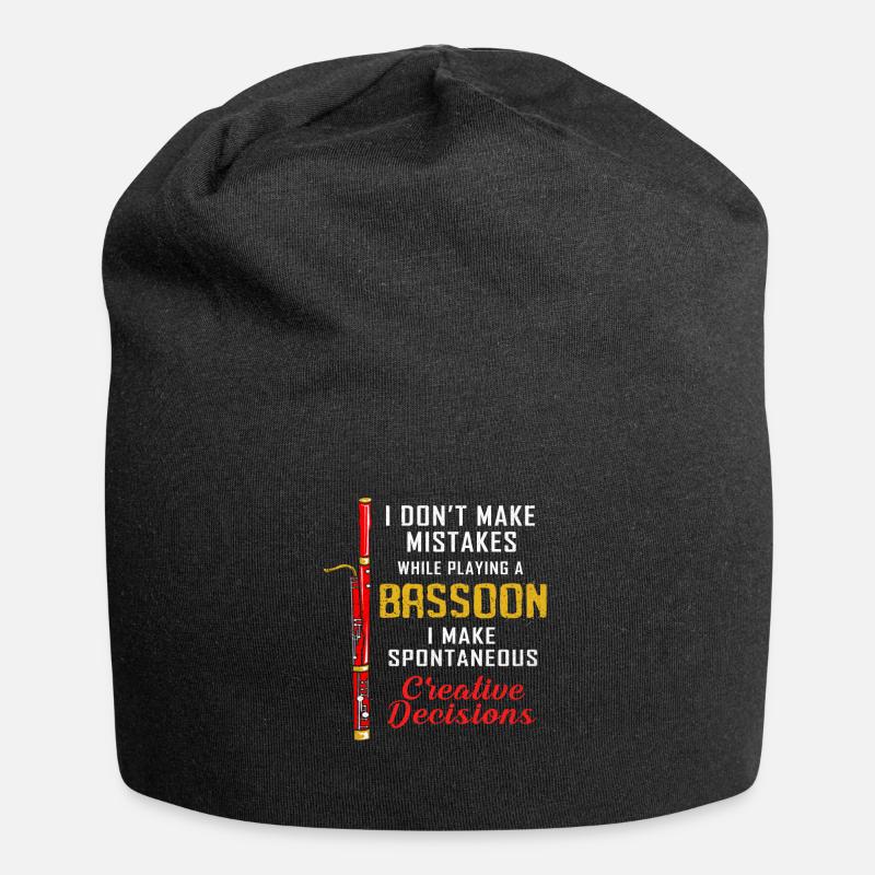 Fagott - Jersey-Beanie - Schwarz