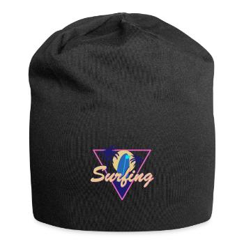 Sommer Sonne Sonnenschein - Jersey-Beanie - Schwarz - Vorne