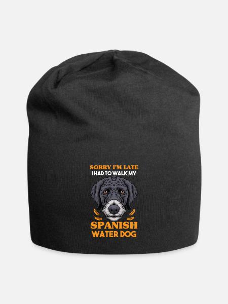 Spanish Water Dog - Jersey Beanie - black