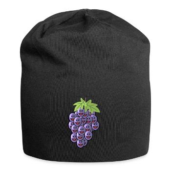 Grapes Grapes Wine Gift Vine Grape - Jersey Beanie - black - Front