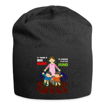 Éducatrice maternelle - Bonnet en jersey - noir - Devant