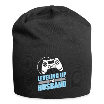 Gamer Engagement Leveling bis zum Ehemann - Jersey-Beanie - Schwarz - Vorne