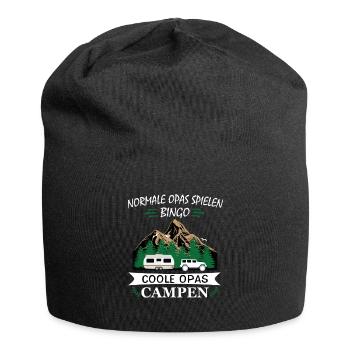 Cool Opas Camping Camping Opa Camping Vacances - Bonnet en jersey - noir - Devant