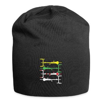 Fahrrad - Jersey-Beanie - Schwarz - Vorne
