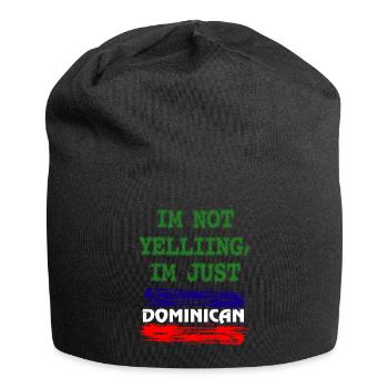 Dominikanische Republik - Jersey-Beanie - Schwarz - Vorne