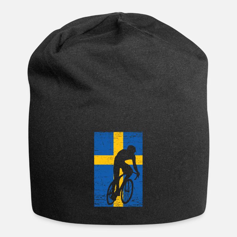 Fahrrad - Jersey-Beanie - Schwarz
