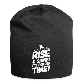 Snowboarding Snowboard Snowboarder Spruch - Jersey-Beanie - Schwarz - Vorne