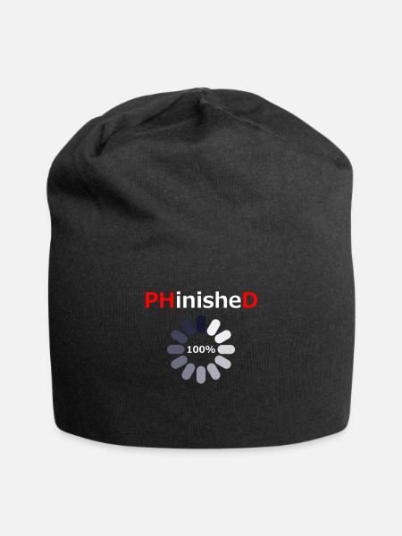 PHD Loading Doctor Graduation - Jersey Beanie - black