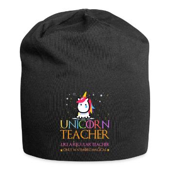 Unicorn Teacher Shirts - Bonnet en jersey - noir - Devant