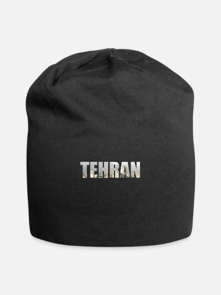 Teheran Iran Skyline - Jersey-Beanie - Schwarz