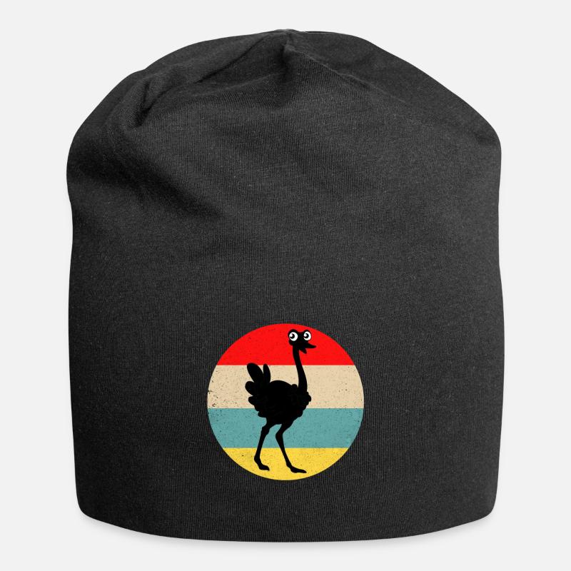 Strauß - Jersey-Beanie - Schwarz
