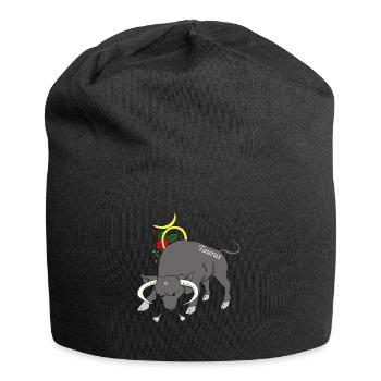 Zodiac Taurus Gift Shirt - Jersey Beanie - black - Front