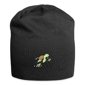 Tortoise creature Gift for animal lovers - Jersey Beanie - black - Front