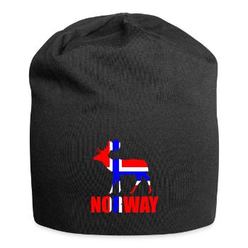 Norwegen - Jersey-Beanie - Schwarz - Vorne