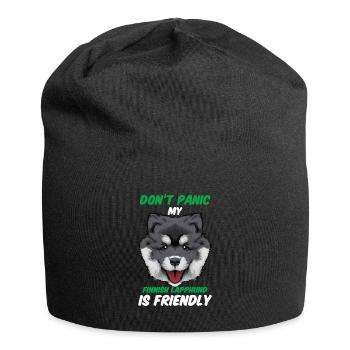 Finnish Lapphund - Jersey Beanie - black - Front