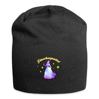 Flaschenputtel Junggesellenabschied Jungesellin - Jersey-Beanie - Schwarz - Vorne