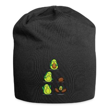 Avocado Mom for Pregnancy Mamacado Lovers - Jersey Beanie - black - Front